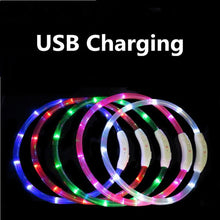 Rechargeable Flashing Night Dog Collars USB