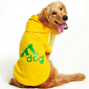 Large Size Dog Clothes for Big Dogs Golden Retriever Winter Pet Hoodie Sportswear 2XL-9XL
